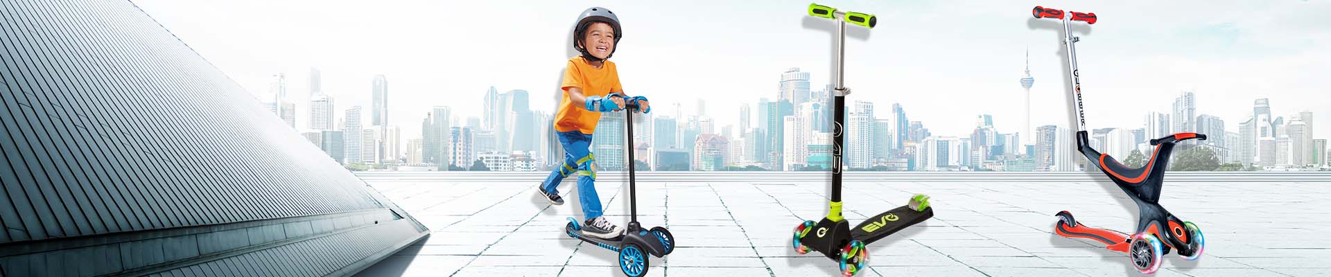 3-wheel Manual Scooters